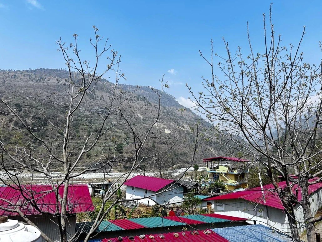 Mountain scenery near Vedic Riverside Cottages